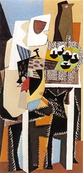Chien et coq 1921 Kubismus Pablo Picasso Ölgemälde